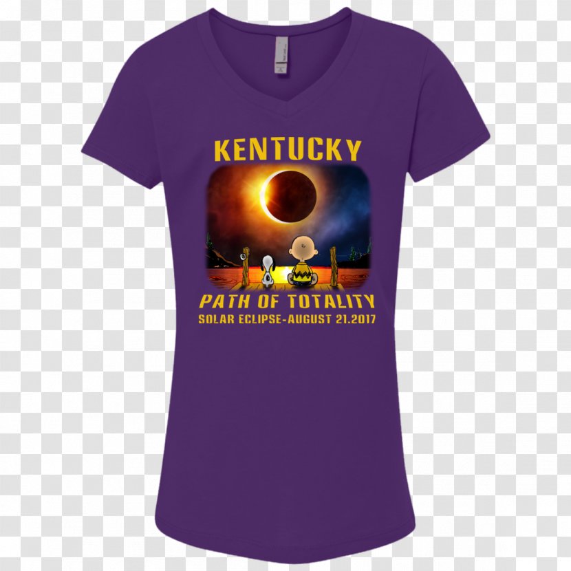 T-shirt Sleeve Solar Eclipse Snoopy - Text Transparent PNG