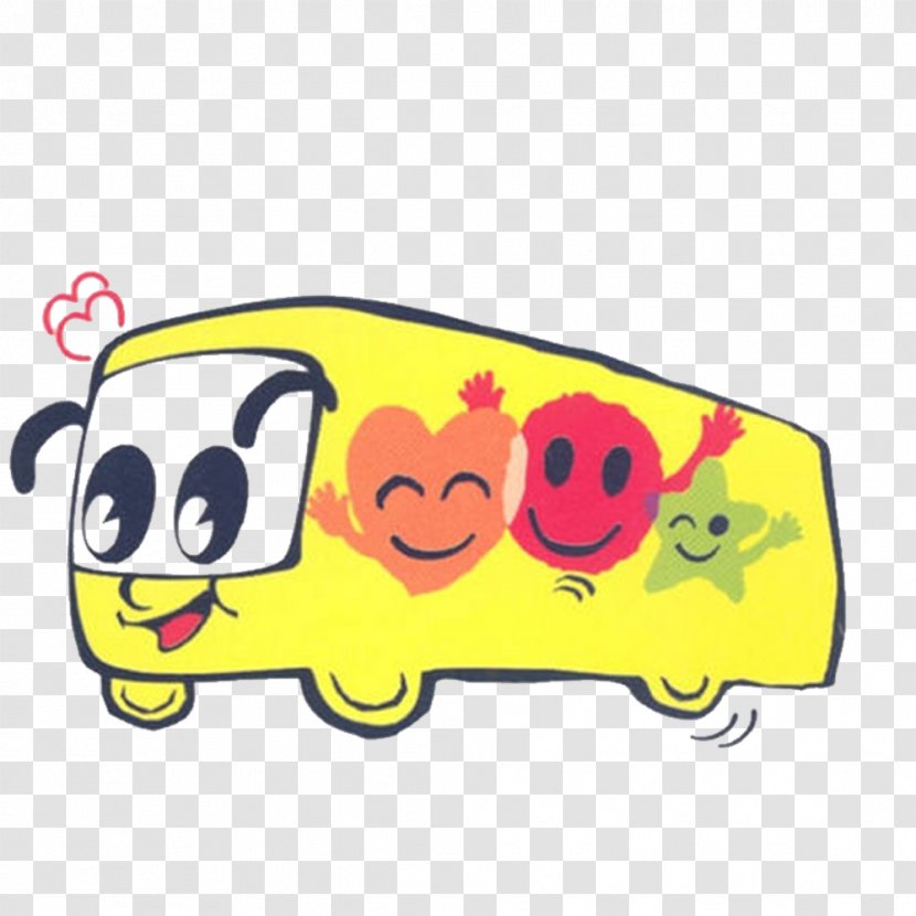 Luquan District Bus Public Transport Cartoon - Emoticon - Lovely Transparent PNG