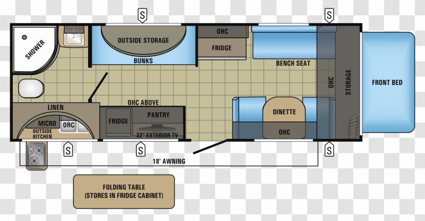 Floor Plan Jayco, Inc. Caravan Campervans - Elevation - Open Refrigerator Transparent PNG