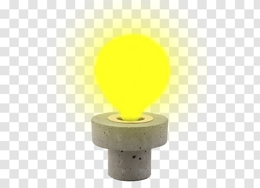 Concrete Brass Pin - Yellow - Lampe Transparent PNG