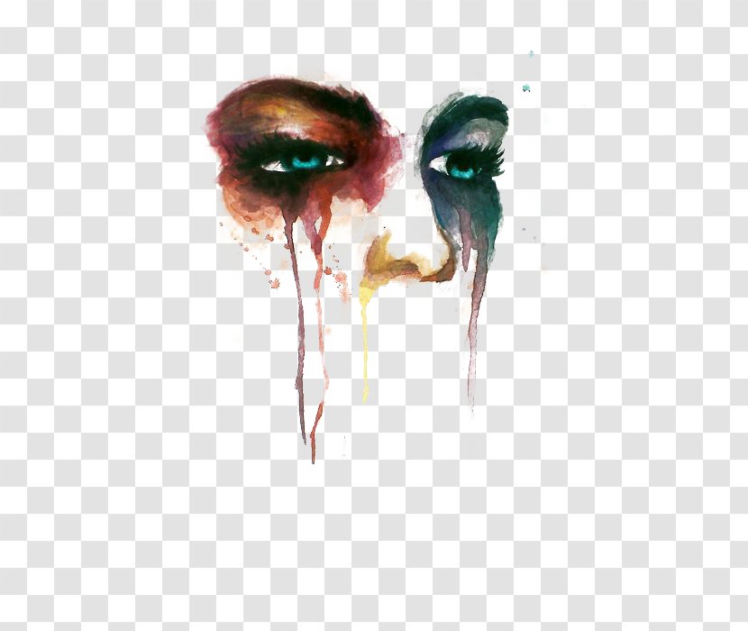 Drawing Art Crying Painting Sadness - Deviantart - Eyes Transparent PNG