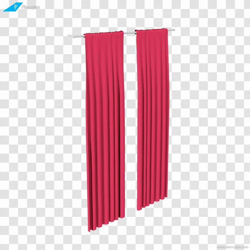 Curtain Pink M - Drape Rails Transparent PNG
