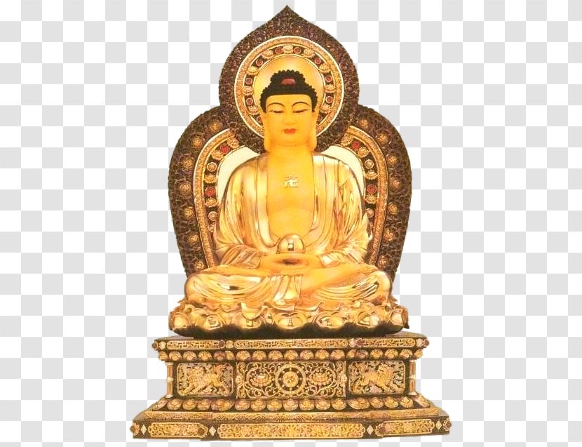 Gautama Buddha Religion Gold Statue - Buddhas Enlightenment Transparent PNG