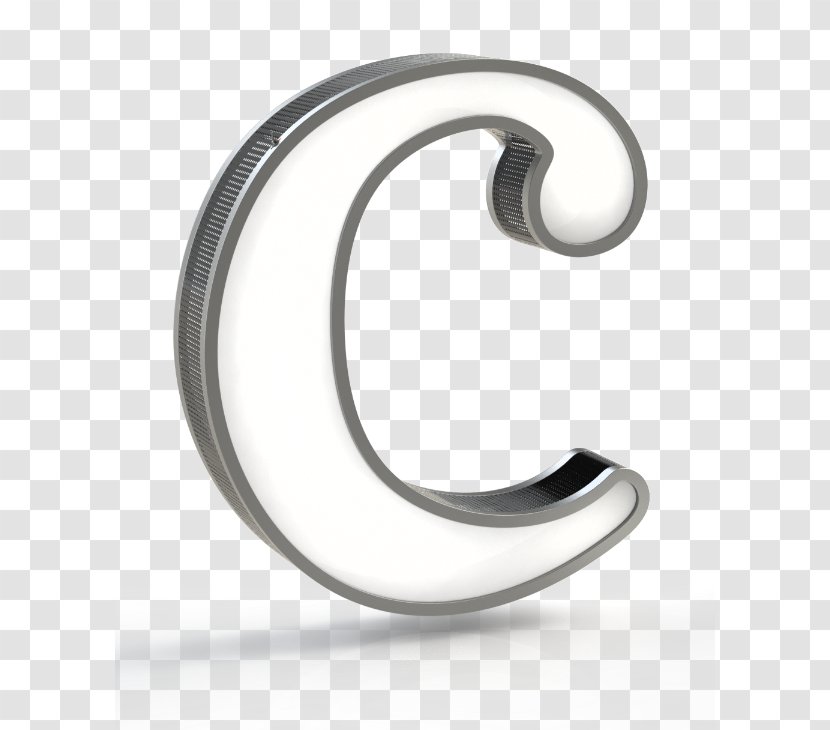 Letter Icon - Body Jewelry - C Transparent PNG