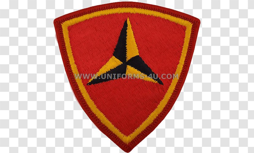 Embroidered Patch Military Shoulder Sleeve Insignia 1st Marine Division 3rd - Emblem Transparent PNG