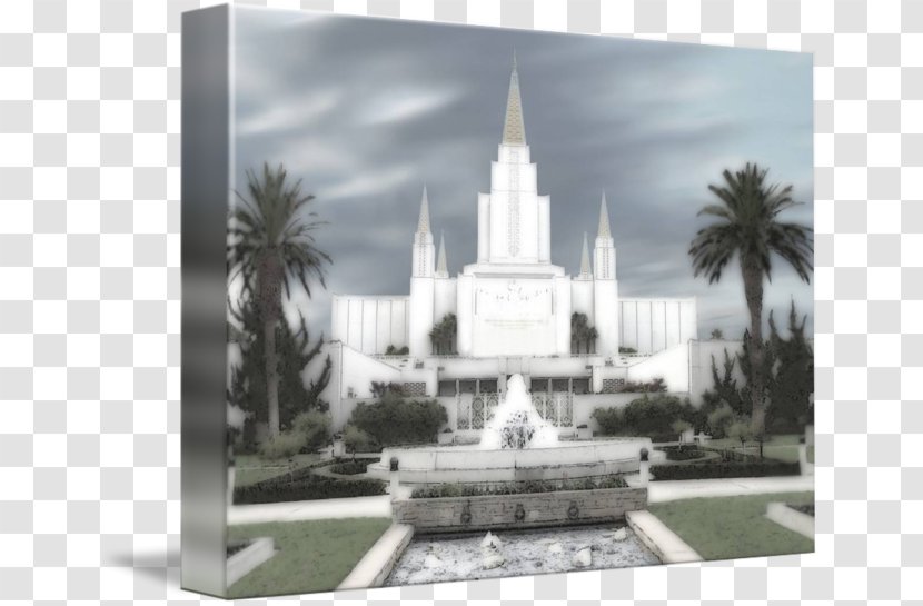 Oakland California Temple Gallery Wrap Canvas Art Tourist Attraction - Drawing Pictures Transparent PNG