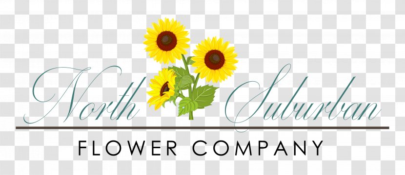 Logo Floral Design Cut Flowers Brand - Text Transparent PNG