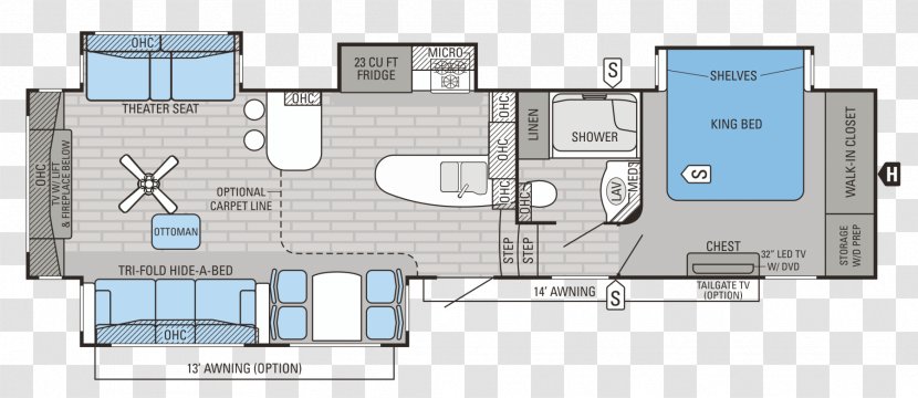 Caravan Campervans Jayco, Inc. Floor Plan - Home - Quad Flyer Transparent PNG