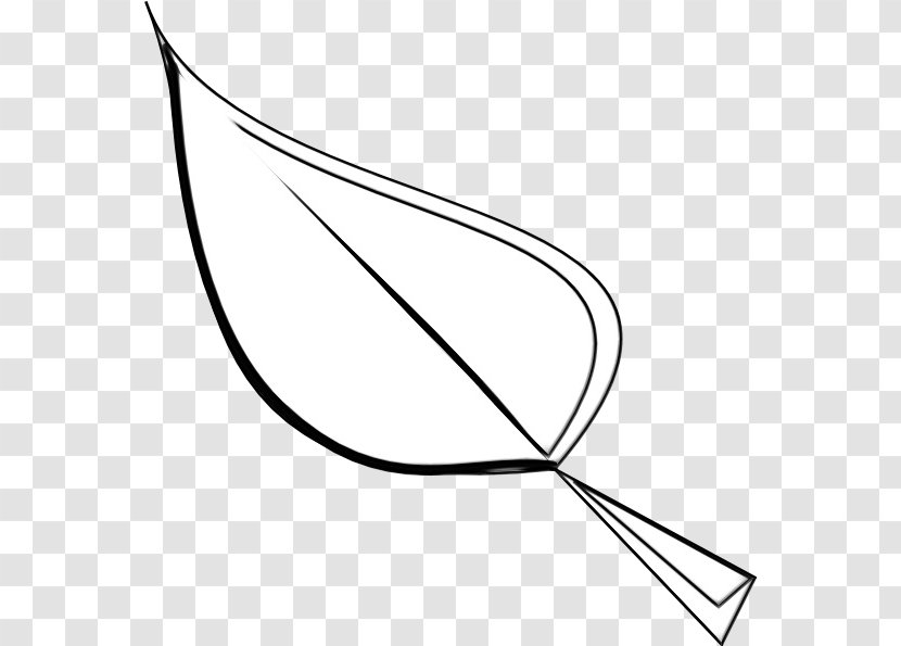 Clip Art Line Black & White - Point - M Angle Transparent PNG