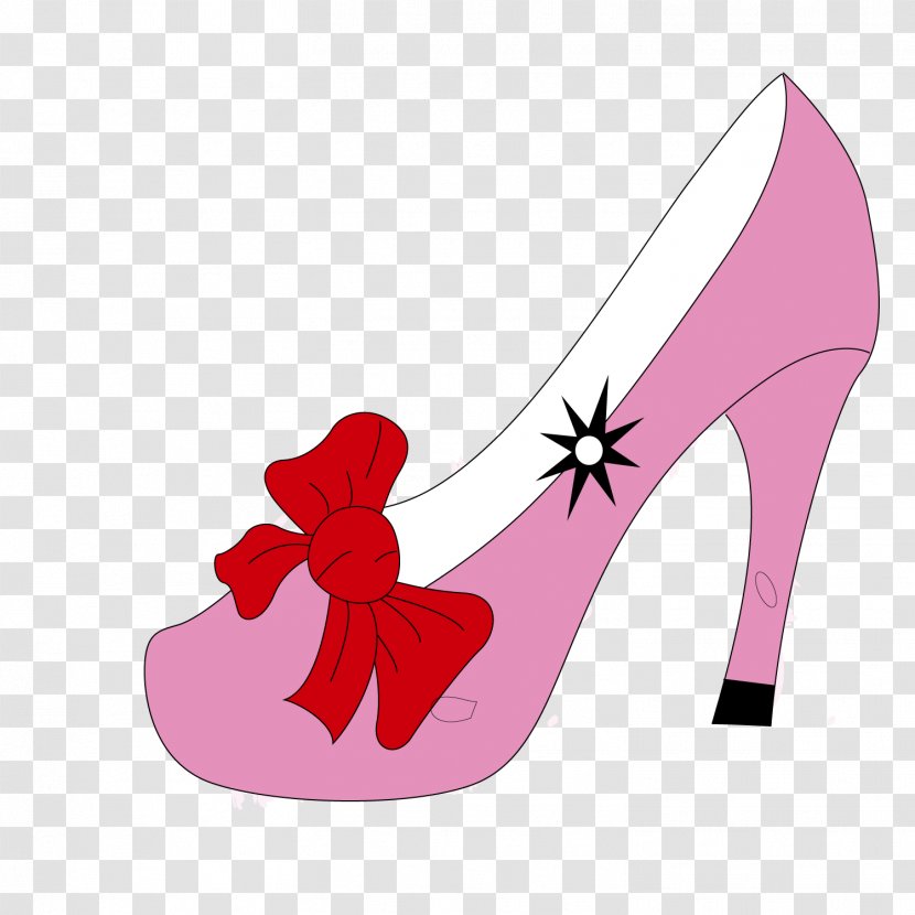 High-heeled Footwear Shoe Pink Sandal - Silhouette - Ladies High Heels Transparent PNG