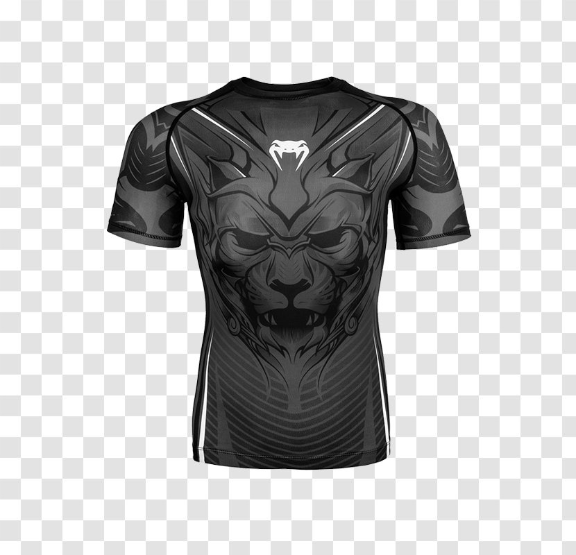Venum Bloody Roar Dry Tech Short Sleeve MMA Rashguard Rash Guard Clothing - Boxing - Shirt Transparent PNG