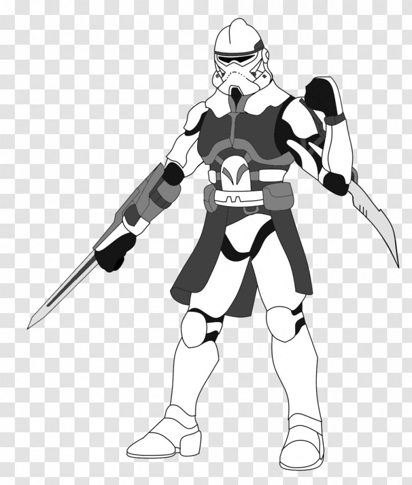 Clone Trooper 501st Legion Jedi Art Drawing - CLONE Transparent PNG