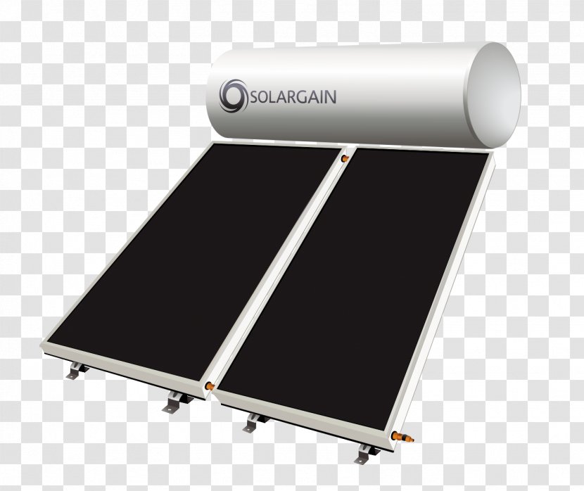 Solar Energy Water Heating Thermal Collector Central Transparent PNG