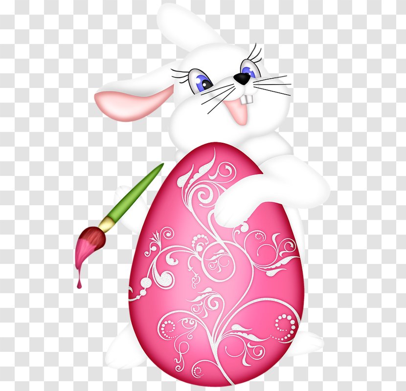 Easter Bunny Egg Basket Clip Art - Fictional Character Transparent PNG