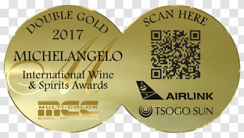 Michelangelo International Wine & Spirits Awards Medal Font Product - Competition - 2017 Double Eleven Transparent PNG