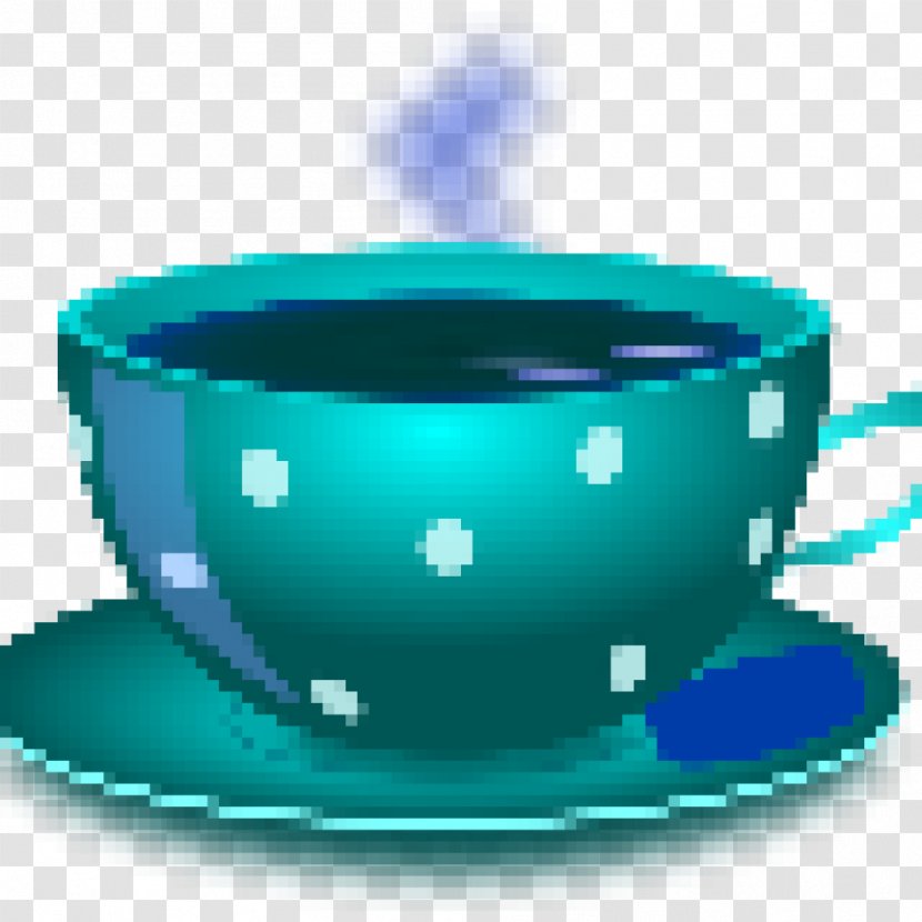 Tea Coffee Cup Clip Art - Aqua Transparent PNG