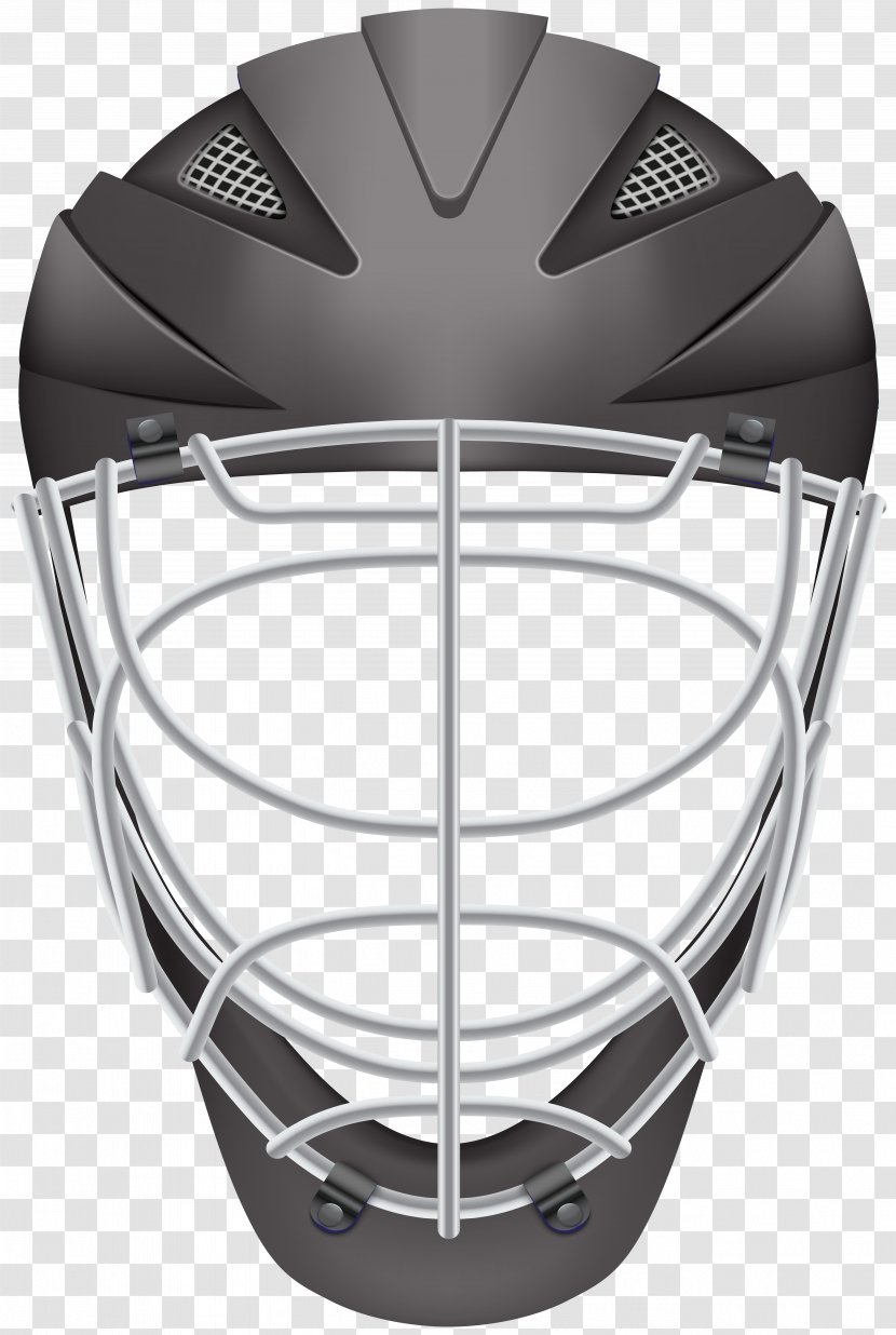 Football Helmet Lacrosse Hockey Clip Art - Equipment And Supplies - Black Transparent PNG