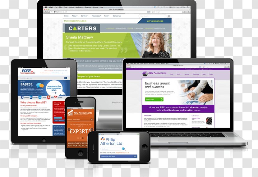 Web Page Responsive Design Home - Business Transparent PNG