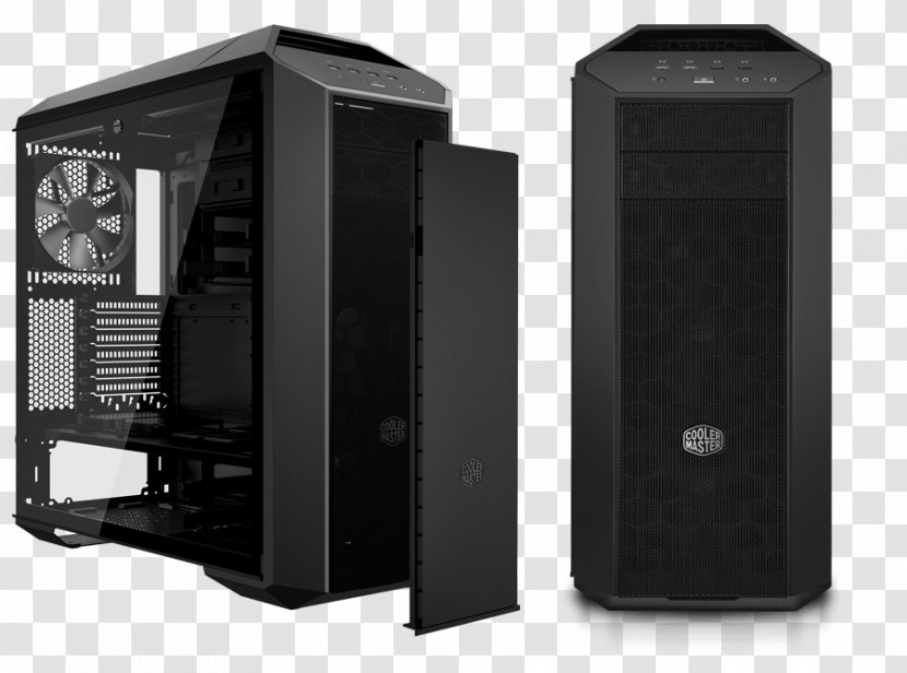 Computer Cases & Housings Cooler Master MasterCase MC500P Mid Tower - No Power Supply ATX UnitPartition Frame Transparent PNG