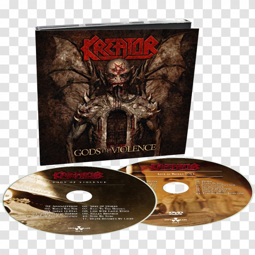 Kreator Gods Of Violence Thrash Metal Album Compact Disc - Heart - Dvd Transparent PNG