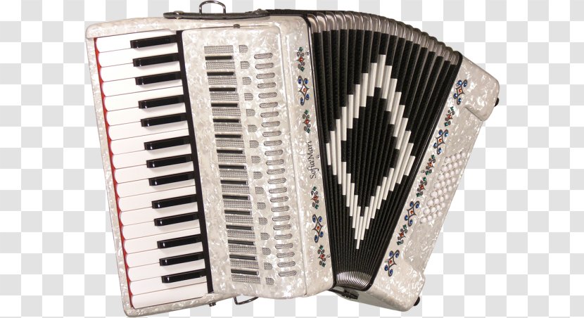 Trikiti Diatonic Button Accordion Piano Bass - Watercolor Transparent PNG