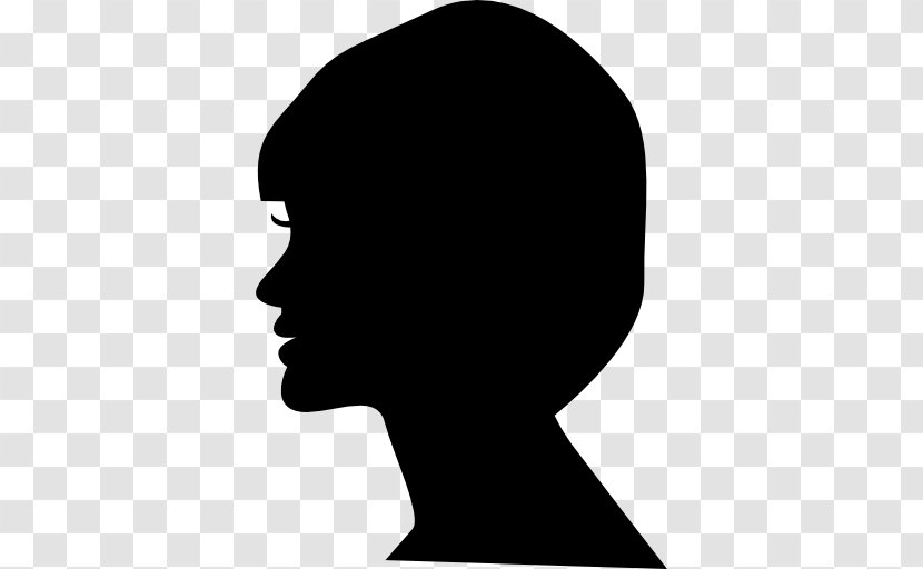 Silhouette Person Logo - Facial Expression - Woman Side Transparent PNG