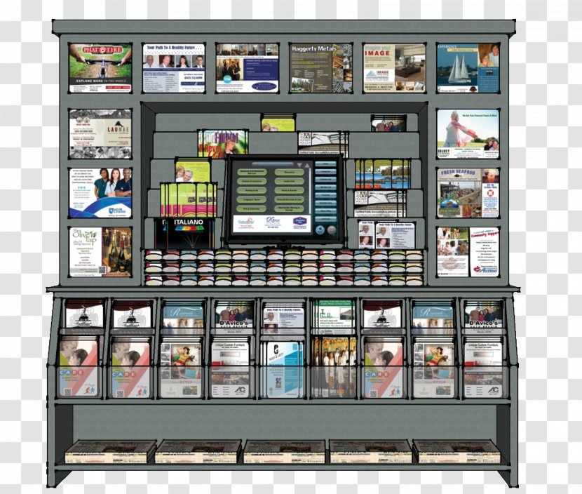 Shelf Bookcase Display Case - Machine Transparent PNG