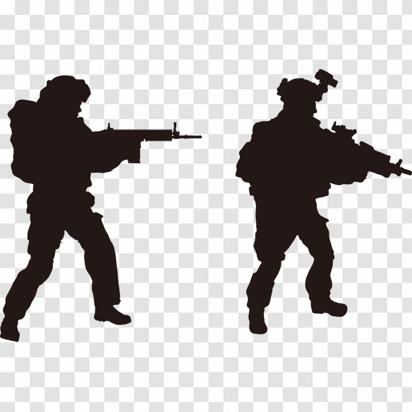 Soldier Silhouette Royalty-free Military - Frame - Interpol Material Transparent PNG