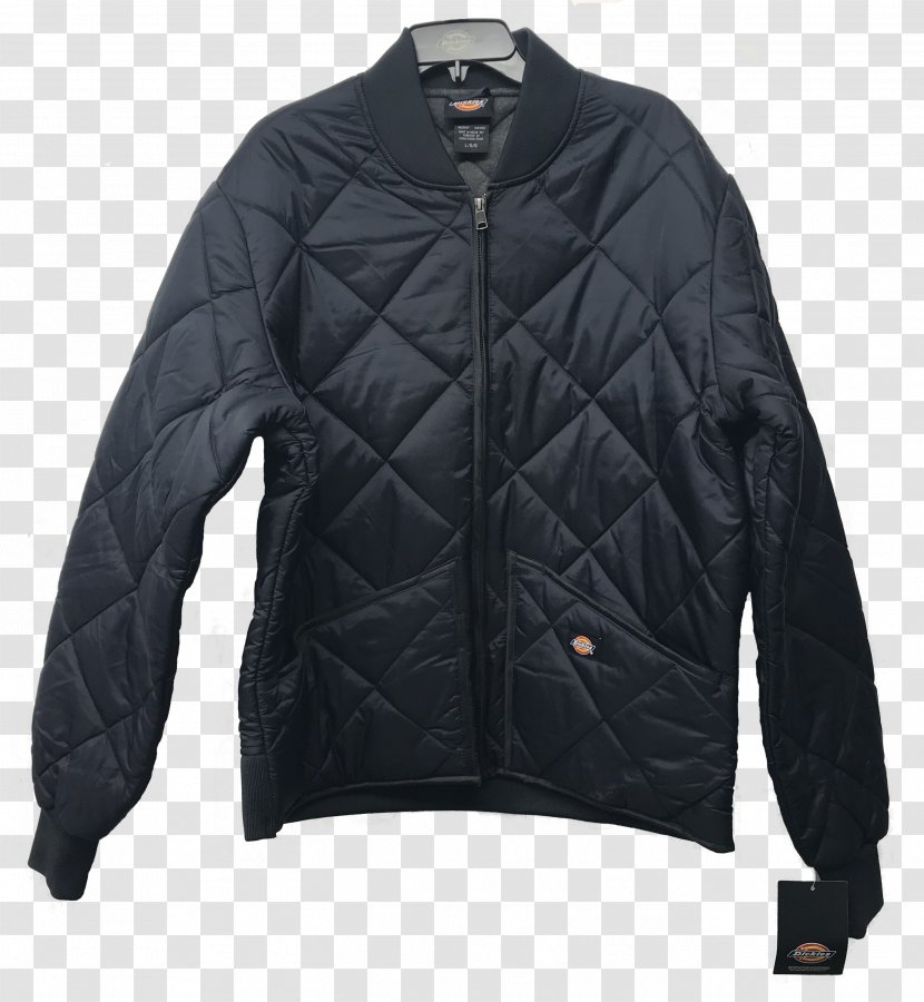 Leather Jacket Clothing Blouson Coat - Back Transparent PNG