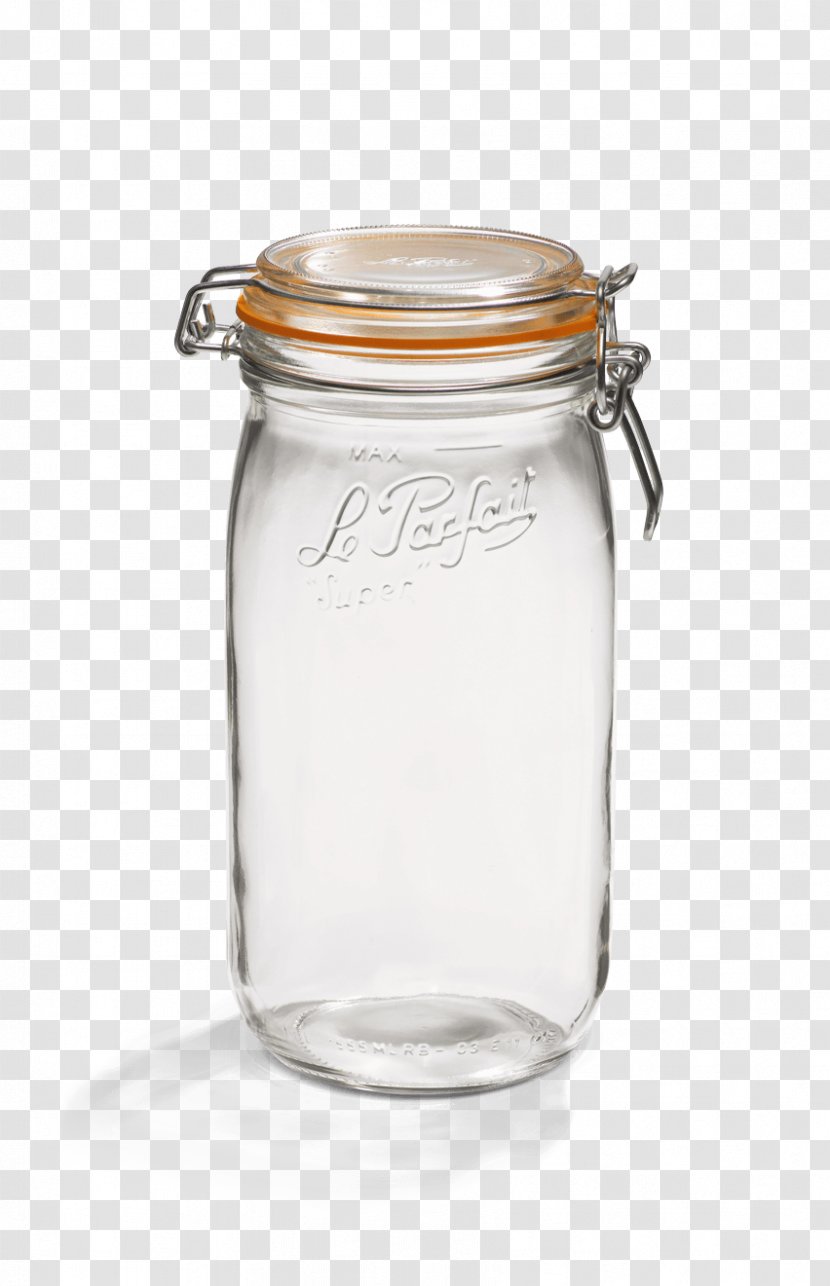 Mason Jar Glass Le Parfait Lid Transparent PNG