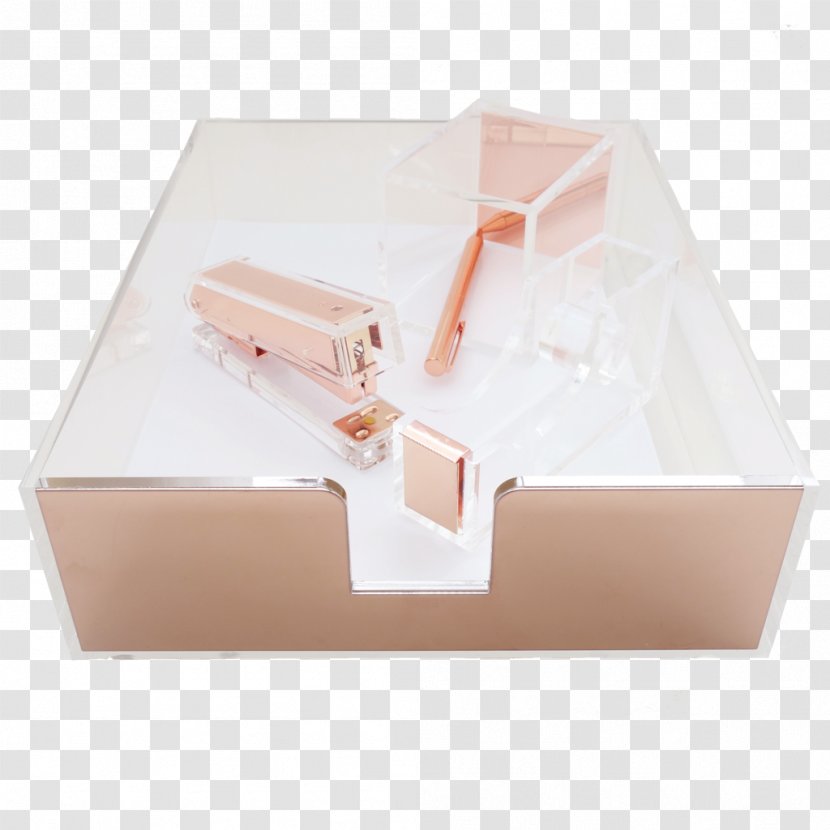 Adhesive Tape Office Stationery Dispenser - Gold - Items Transparent PNG