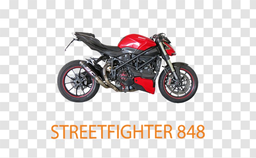 Exhaust System Ducati Streetfighter 848 Motorcycle Transparent PNG