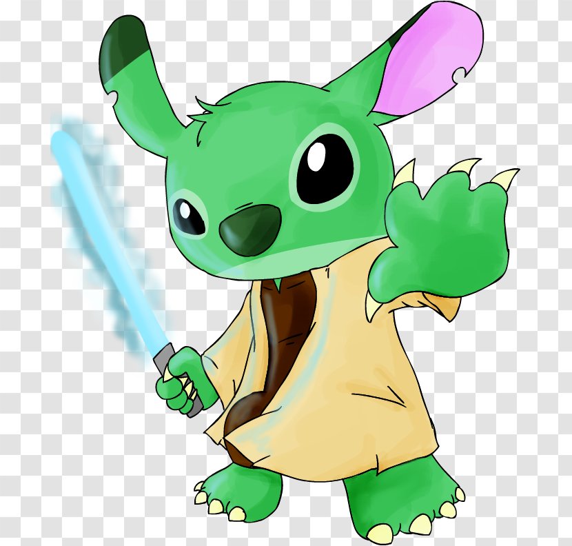 Stitch Yoda Lilo Pelekai Drawing - Fan Art - Disney Transparent PNG