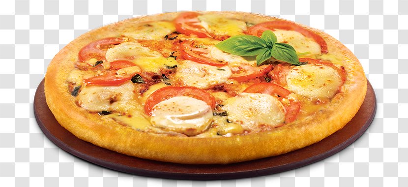 California-style Pizza Sicilian Margherita Vegetarian Cuisine - Cheeseburger Transparent PNG