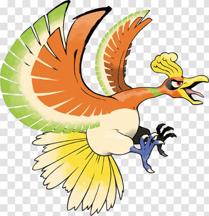 Pokémon HeartGold And SoulSilver Gold Silver Ruby Sapphire XD: Gale Of Darkness Ho-Oh - Tail - Wing Transparent PNG