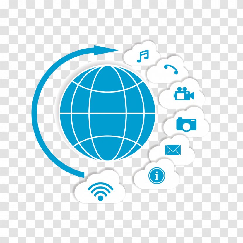 Computer Network Global - Globe - Vector Material Transparent PNG