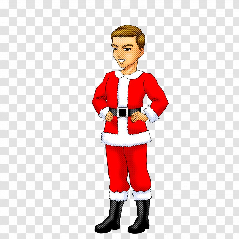 Santa Claus - Cartoon - Costume Standing Transparent PNG