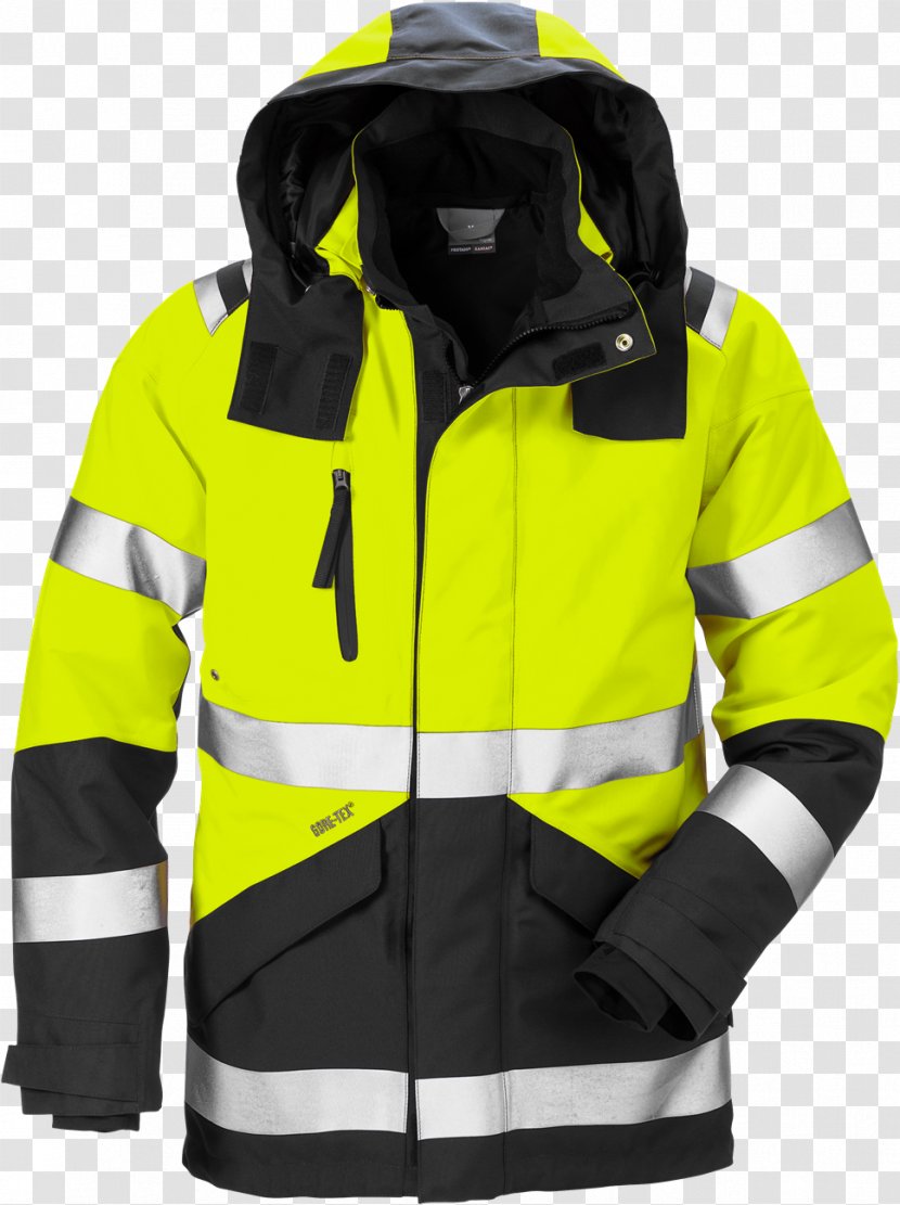 High-visibility Clothing Gore-Tex Jacket Coat - Shell Transparent PNG
