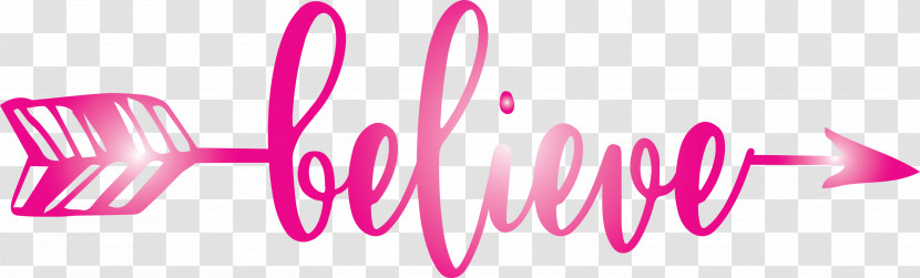 Believe Arrow Arrow With Believe Cute Arrow With Word Transparent PNG