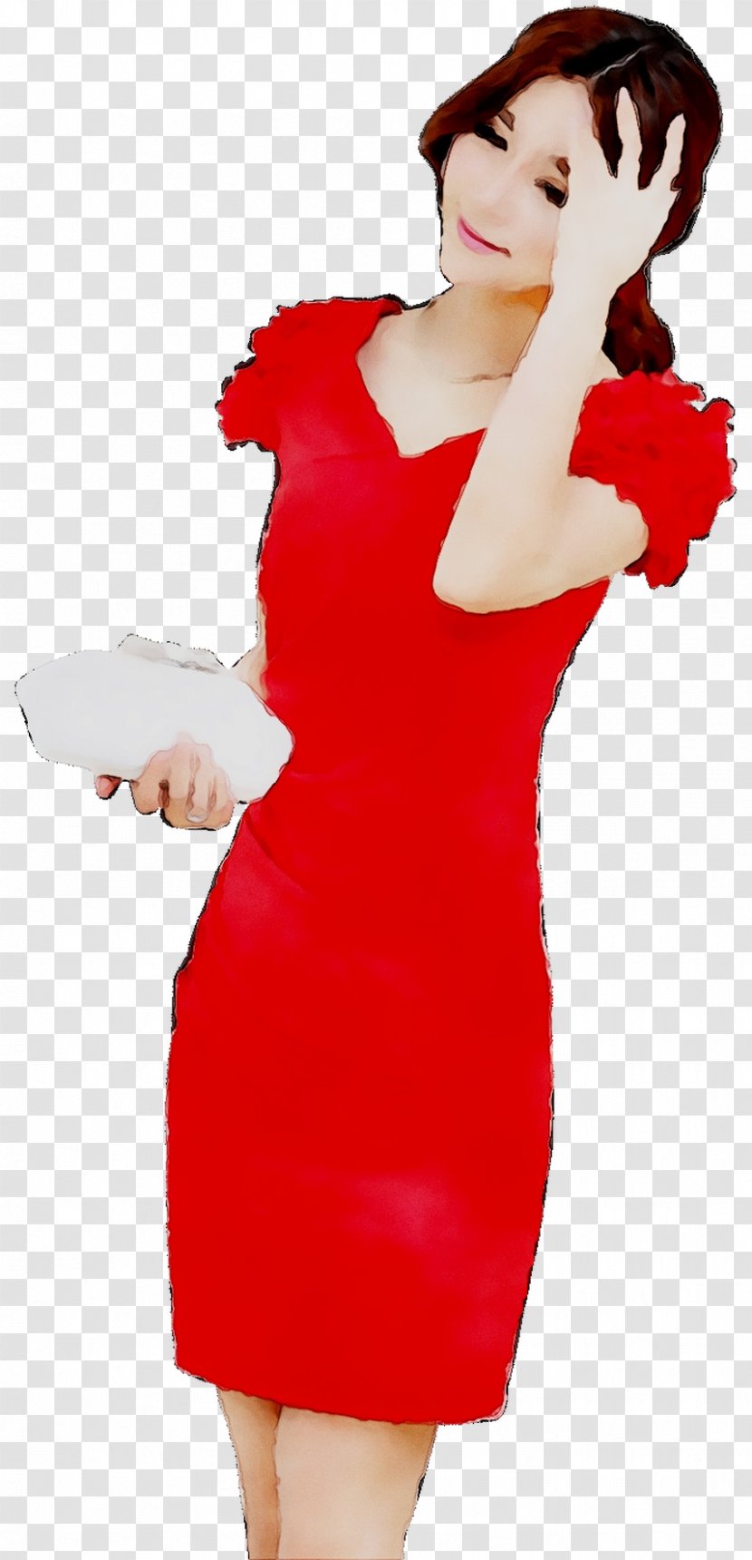 Cocktail Dress Shoulder Clothing Sleeve - Cartoon - Watercolor Transparent PNG