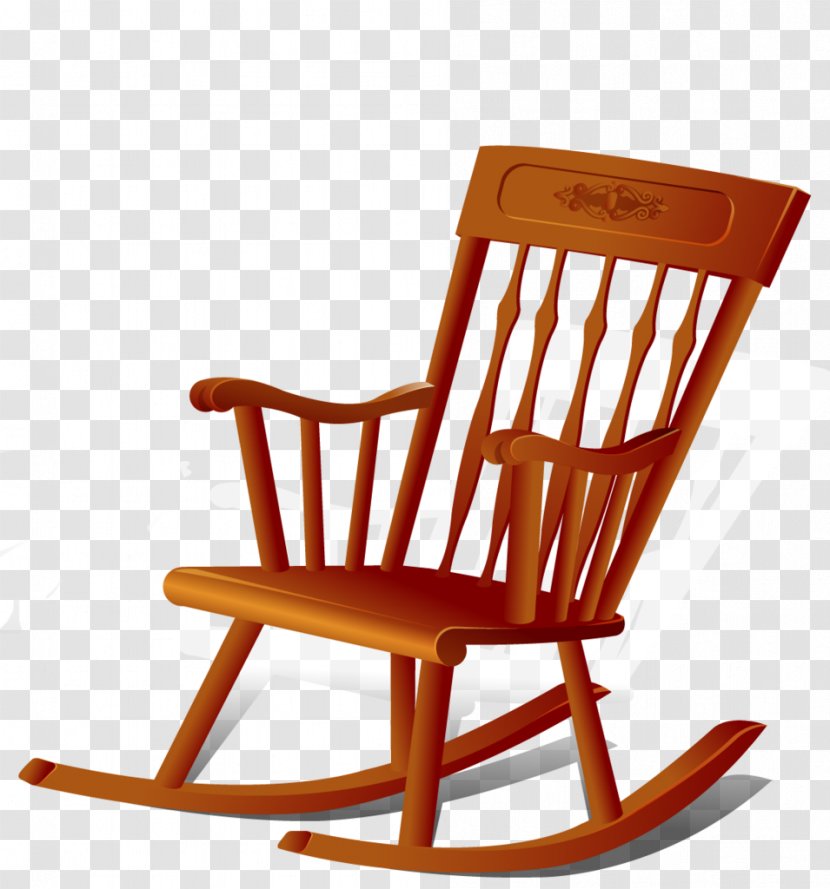 Vector Graphics Furniture Illustration Interior Design Services Rocking Chairs - Drawing - Chair Transparent PNG