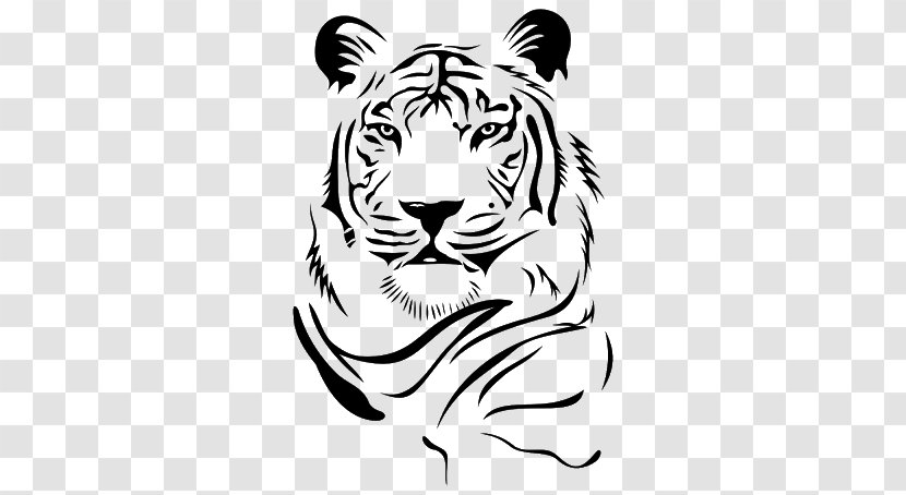 Tiger Wall Decal Sticker Polyvinyl Chloride - Cartoon Transparent PNG