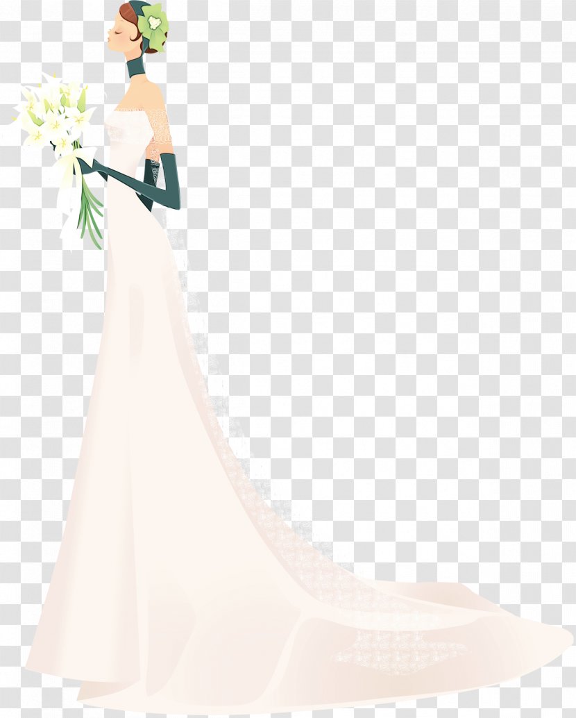 Wedding Dress - Bridal Clothing - Formal Wear Figurine Transparent PNG