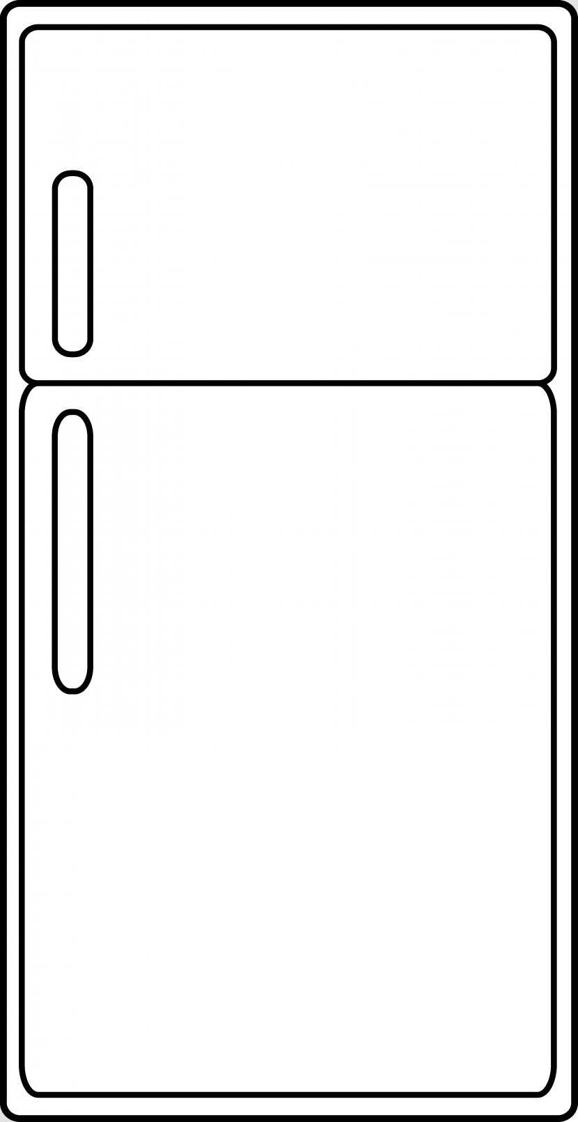 Refrigerator Kitchen Clip Art - Rectangle - Fridge Cliparts Transparent PNG