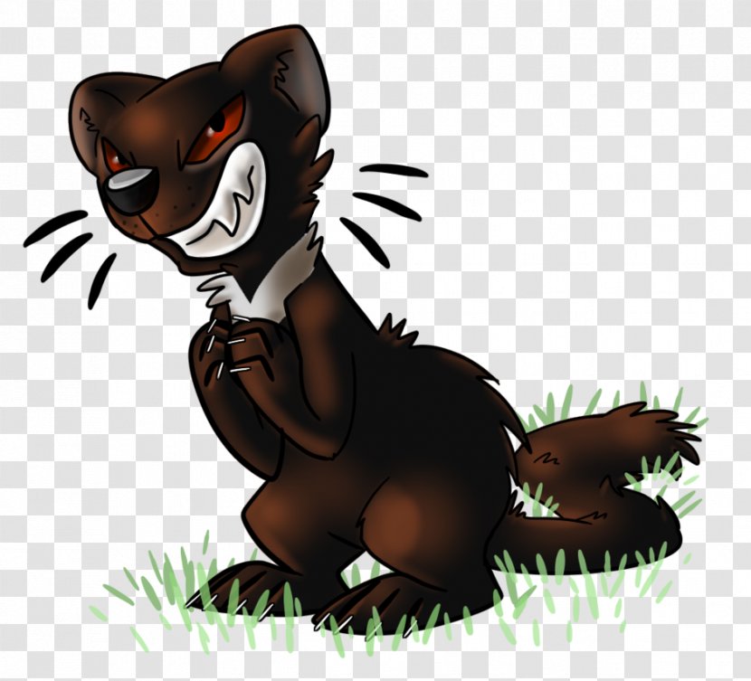 Bear Cartoon Cat Character - Flower Transparent PNG