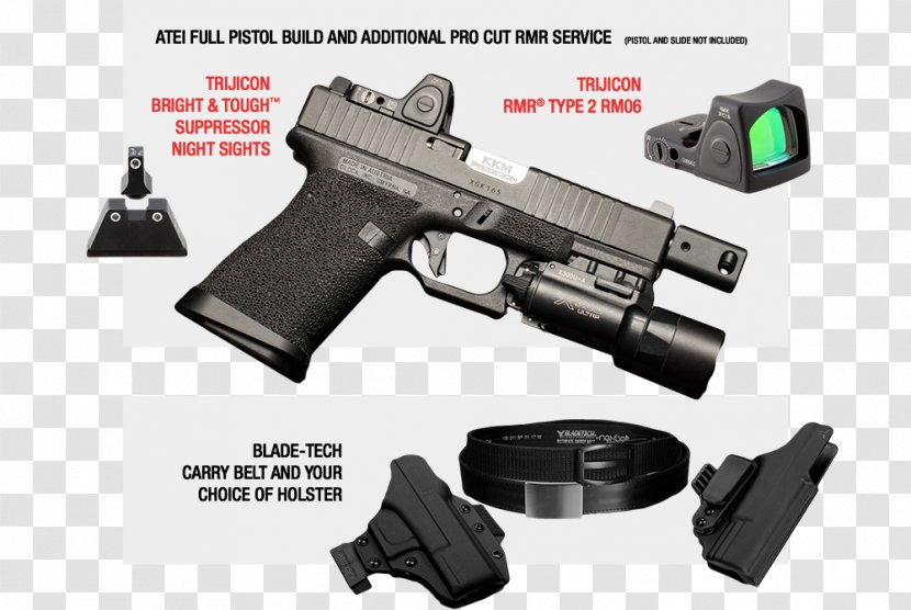 Trigger Trijicon Airsoft Guns Firearm Advanced Combat Optical Gunsight - Hardware - Weapon Transparent PNG