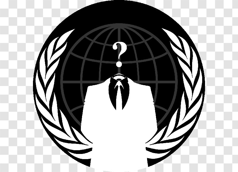 OpIsrael Anonymous Hacktivism Hacker - Black And White Transparent PNG