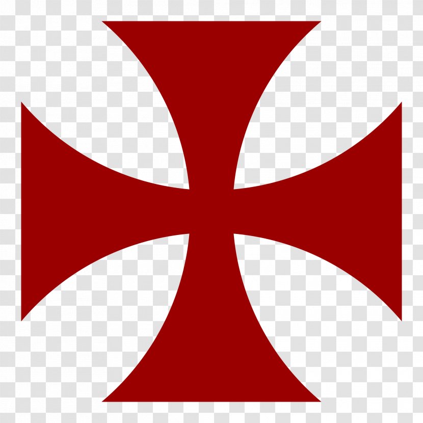 Knights Templar Cross Pattée Military Order Solomon's Temple - Jerusalem - Knight Transparent PNG