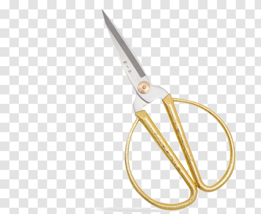 Scissors Gratis Nail Clipper - Golden Transparent PNG