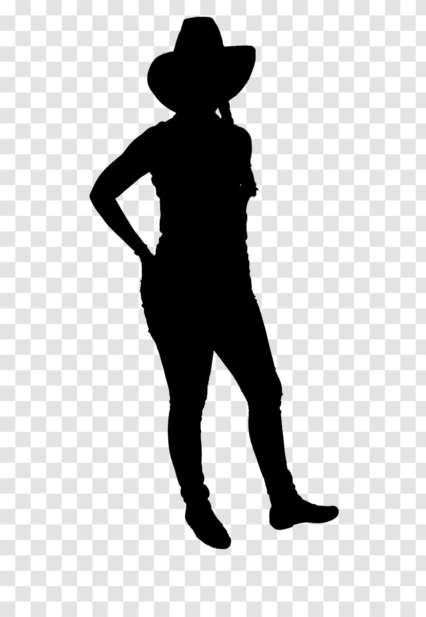 Shoe Shoulder Silhouette Clip Art Hat - Cowboy - Black M Transparent PNG